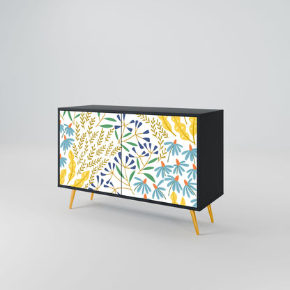 Credenza HELLO SPRING a 2 ante in finitura nera