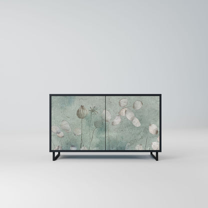 Credenza NIGHT LADY a 2 ante in finitura nera