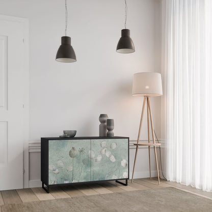 Credenza NIGHT LADY a 2 ante in finitura nera