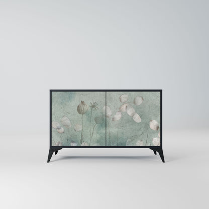 Credenza NIGHT LADY a 2 ante in finitura nera