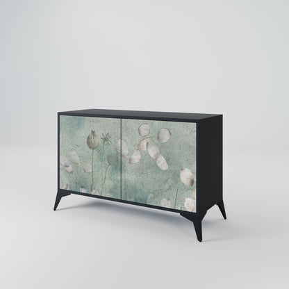 Credenza NIGHT LADY a 2 ante in finitura nera