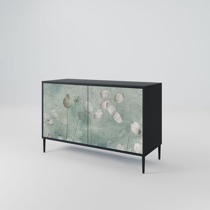 Credenza NIGHT LADY a 2 ante in finitura nera