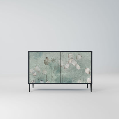 Credenza NIGHT LADY a 2 ante in finitura nera