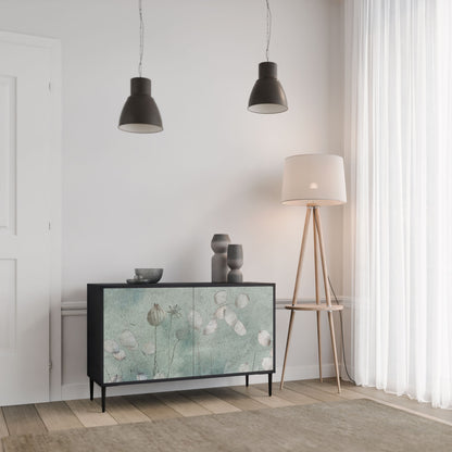 Credenza NIGHT LADY a 2 ante in finitura nera
