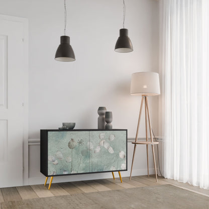 Credenza NIGHT LADY a 2 ante in finitura nera