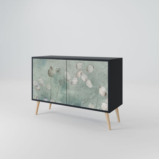 Credenza NIGHT LADY a 2 ante in finitura nera