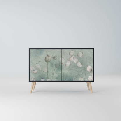 Credenza NIGHT LADY a 2 ante in finitura nera
