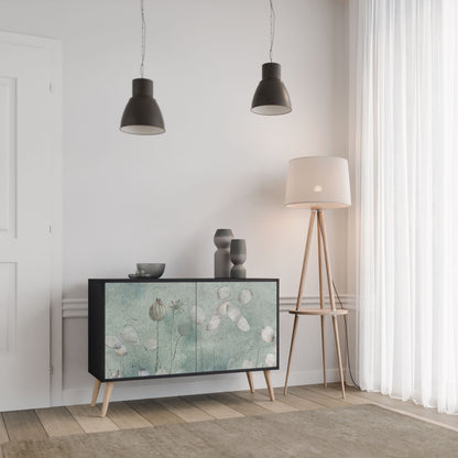 Credenza NIGHT LADY a 2 ante in finitura nera