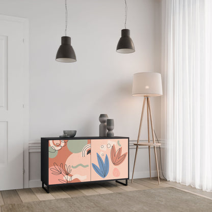 Credenza PASTEL DESTINY a 2 ante in finitura nera