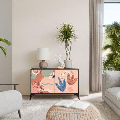 Credenza PASTEL DESTINY a 2 ante in finitura nera