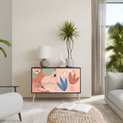 Credenza PASTEL DESTINY a 2 ante in finitura nera
