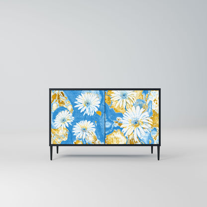 DAISY LUXE 2-Door Sideboard in Black Finish