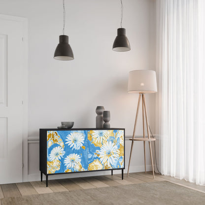 DAISY LUXE 2-Door Sideboard in Black Finish