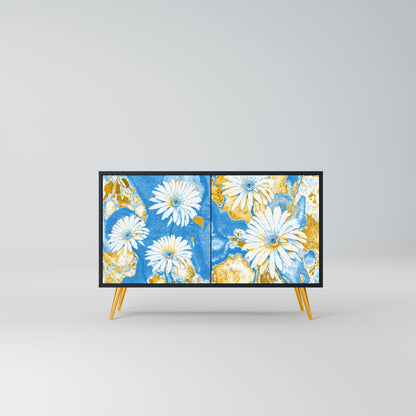 DAISY LUXE 2-Door Sideboard in Black Finish