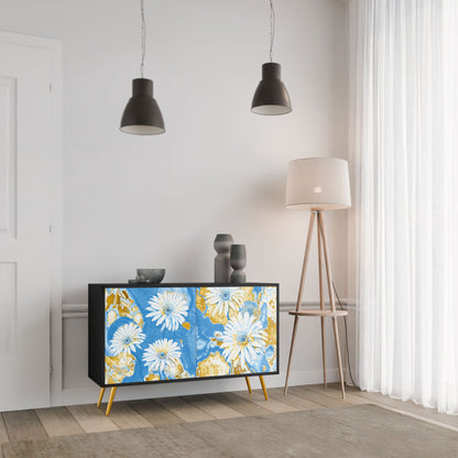 DAISY LUXE 2-Door Sideboard in Black Finish