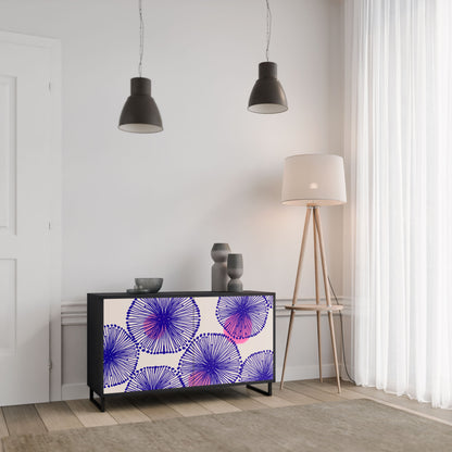 Credenza MAGIC NATURE a 2 ante in finitura nera
