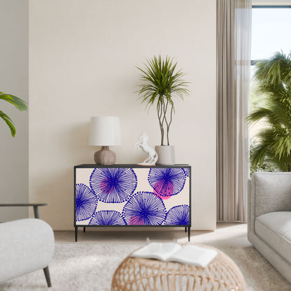 Credenza MAGIC NATURE a 2 ante in finitura nera
