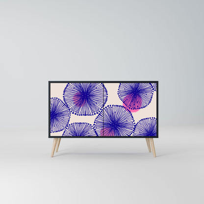 Credenza MAGIC NATURE a 2 ante in finitura nera