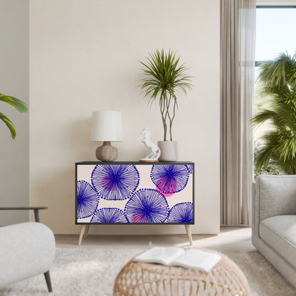 Credenza MAGIC NATURE a 2 ante in finitura nera