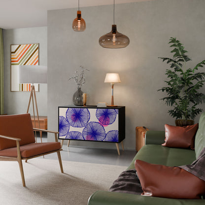 Credenza MAGIC NATURE a 2 ante in finitura nera