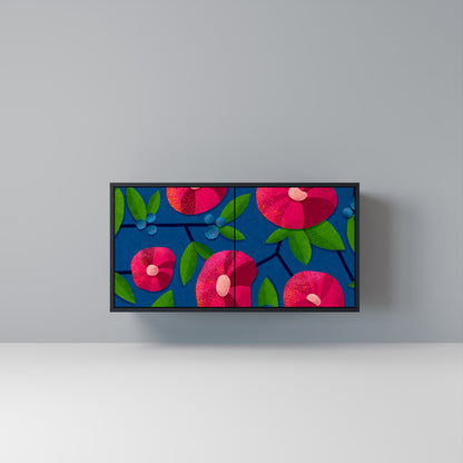 SPRING THOUGHTS Madia a 2 Ante in Finitura Nera