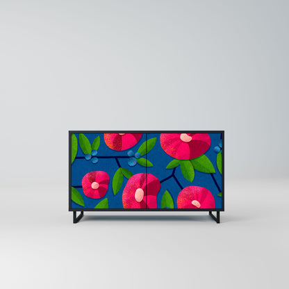 Credenza a 2 ante SPRING THOUGHTS in finitura nera