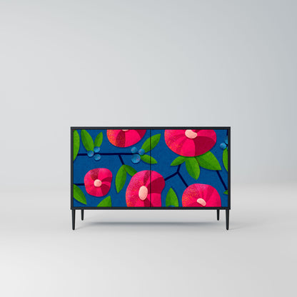 Credenza a 2 ante SPRING THOUGHTS in finitura nera