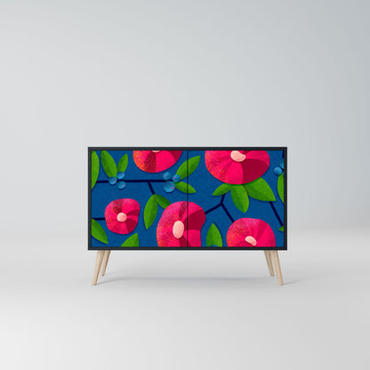 Credenza a 2 ante SPRING THOUGHTS in finitura nera