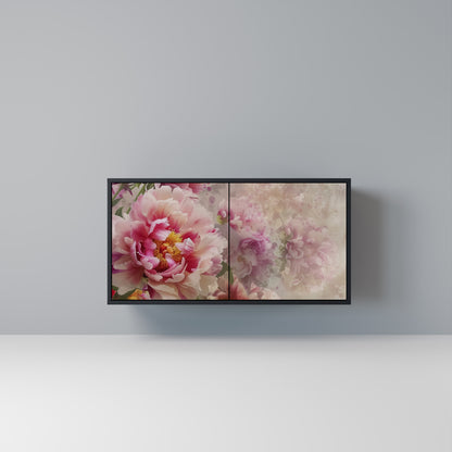 Credenza a 2 ante PEONY WHISPER con finitura nera
