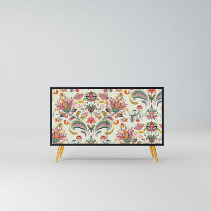 Credenza ORGANIC FOLKLORE a 2 ante in finitura nera
