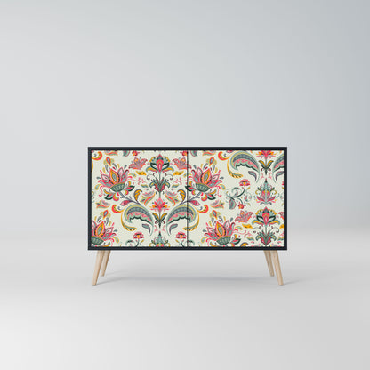 Credenza ORGANIC FOLKLORE a 2 ante in finitura nera