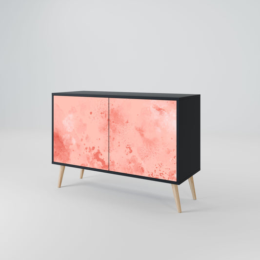 Credenza CRANE DANCE a 2 ante in finitura nera