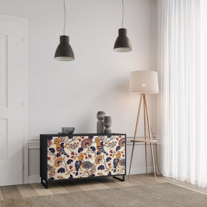 Credenza EMINENT HOOPOE a 2 ante in finitura nera