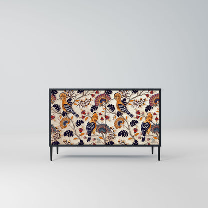Credenza EMINENT HOOPOE a 2 ante in finitura nera