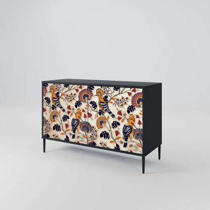 Credenza EMINENT HOOPOE a 2 ante in finitura nera