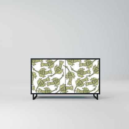 Credenza SEEDLING SONGBIRD a 2 ante con finitura nera