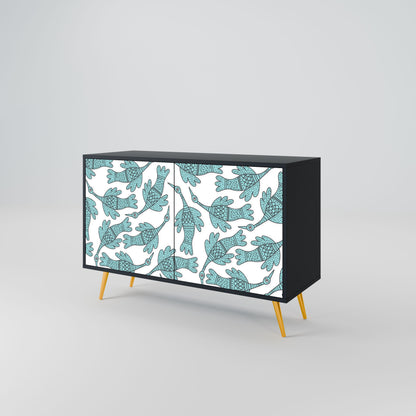 WATERSPOUT SONGIBIRD 2-Door Sideboard in Black Finish