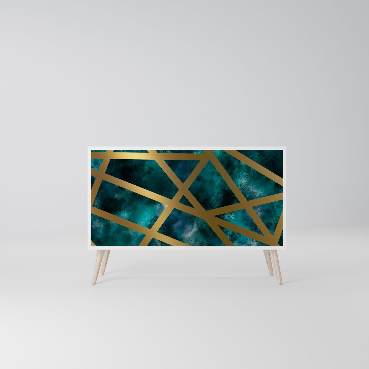 THE LABYRINTH OF GOLD 2-Door Sideboard in White Finish