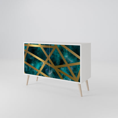 THE LABYRINTH OF GOLD 2-Door Sideboard in White Finish