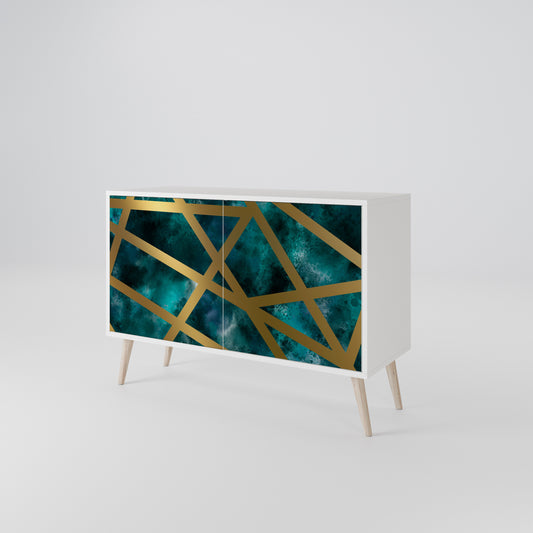 THE LABYRINTH OF GOLD 2-Door Sideboard in White Finish