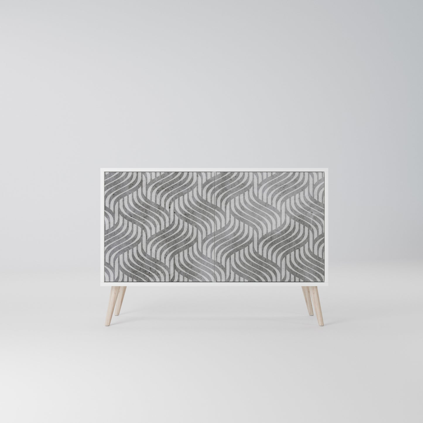 CONCRETE MOVEMENT 2-Door Sideboard in White Finish