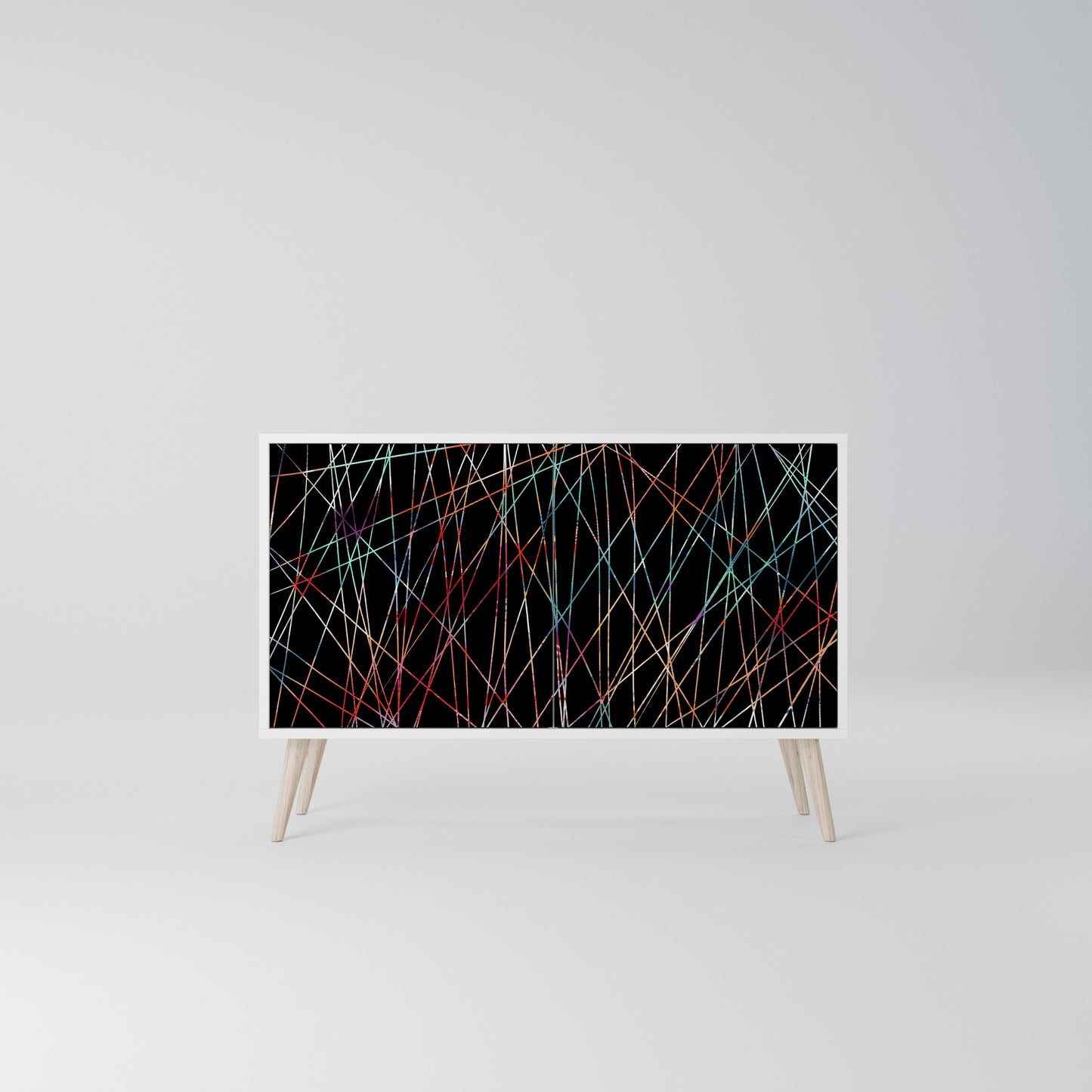 LUMINOUS SNARE 2-Door Sideboard in White Finish