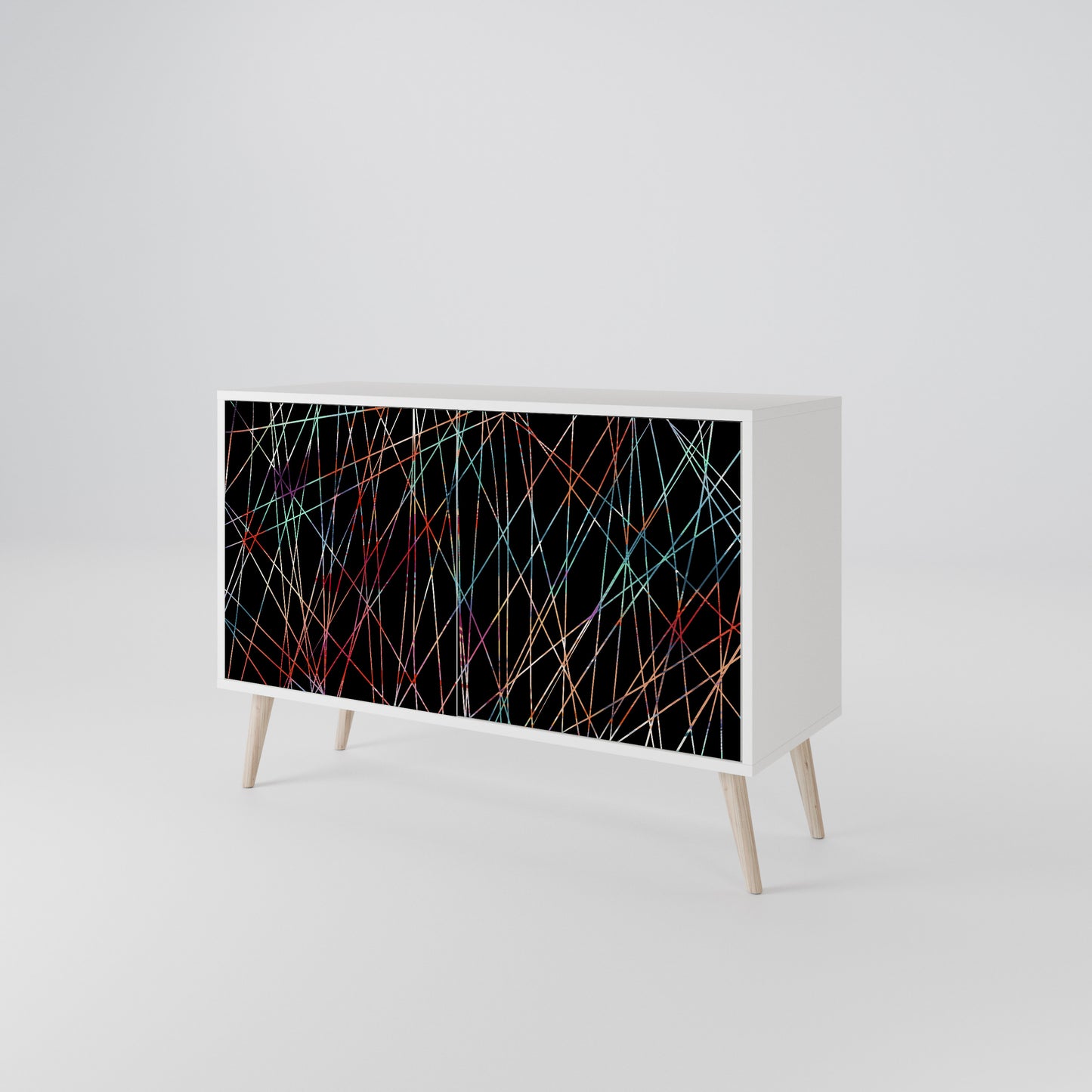 LUMINOUS SNARE 2-Door Sideboard in White Finish