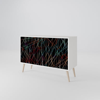 LUMINOUS SNARE 2-Door Sideboard in White Finish