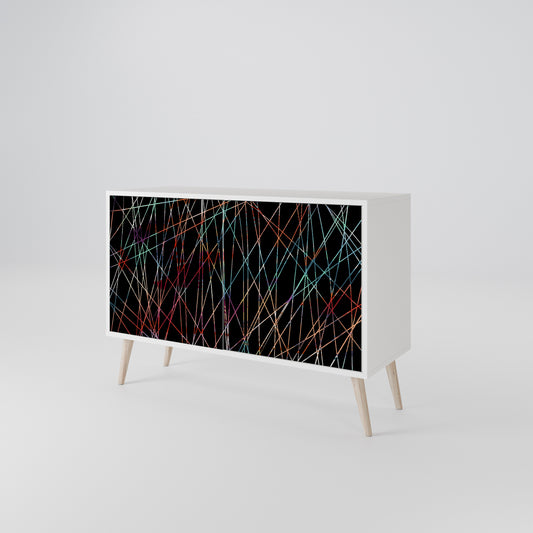 LUMINOUS SNARE 2-Door Sideboard in White Finish