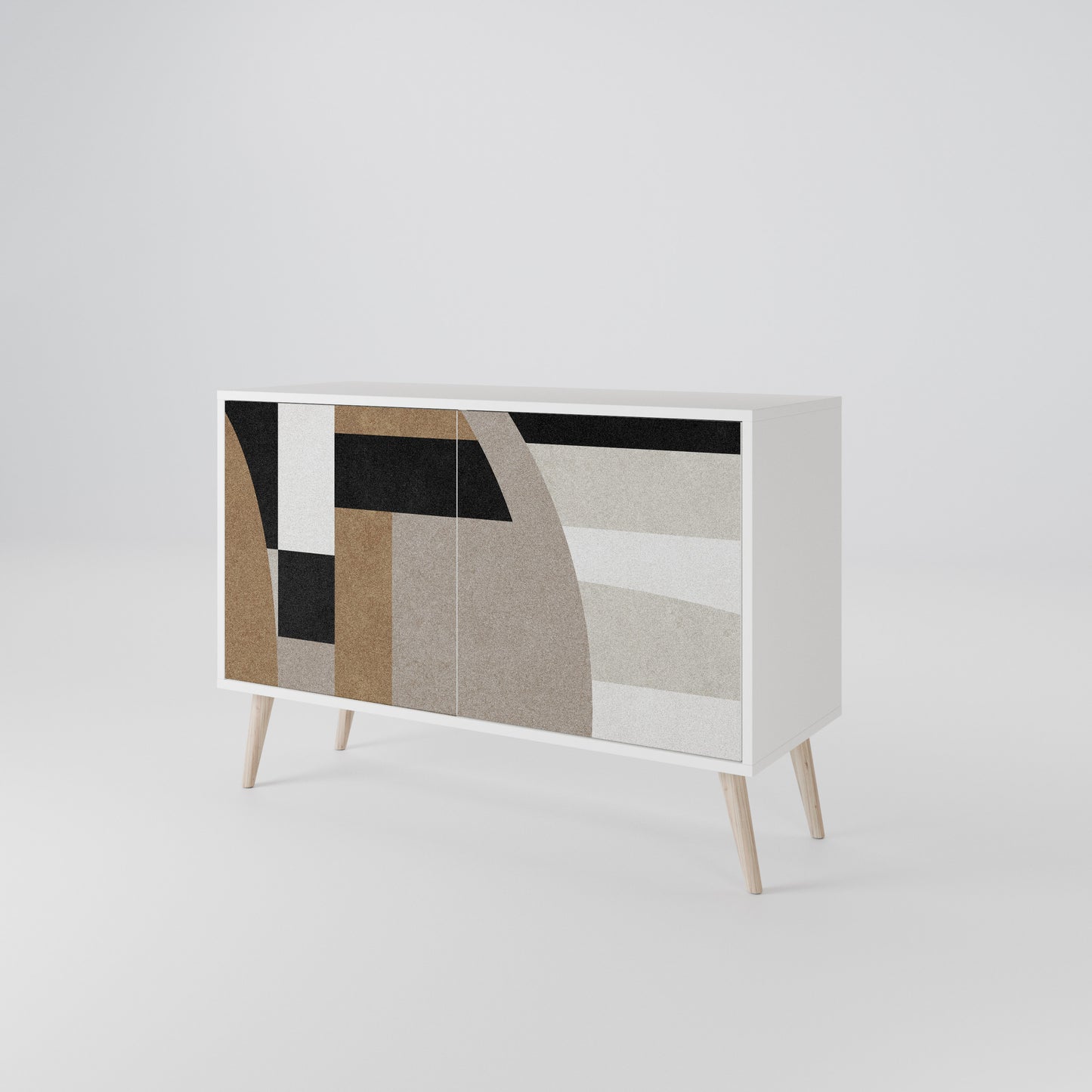 DELICATE MEMENTO 2-Door Sideboard in White Finish