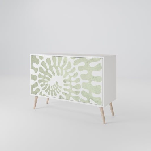 HELIX DANCE 2-Door Sideboard in White Finish