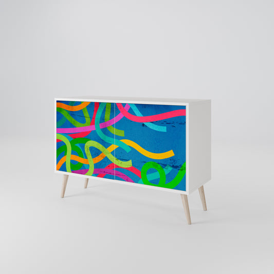STREAMER TANGLE 2-Door Sideboard in White Finish