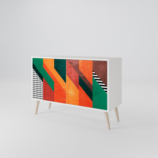 MAKESHIFT ARTISTRY 2-Door Sideboard in White Finish
