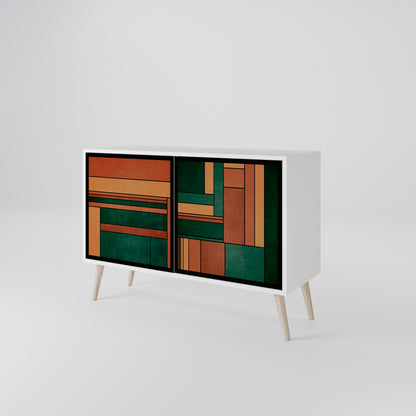 EARTHY FIGURES 2-Door Sideboard in White Finish
